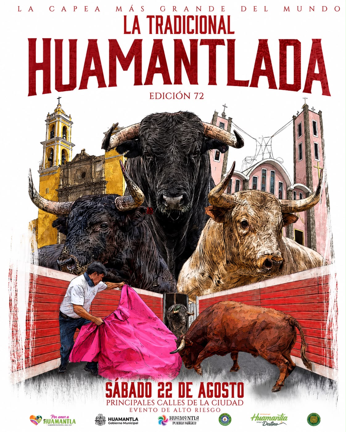 Huamantla se prepara para la Gran Huamantlada con cierre vehicular y medidas de seguridad